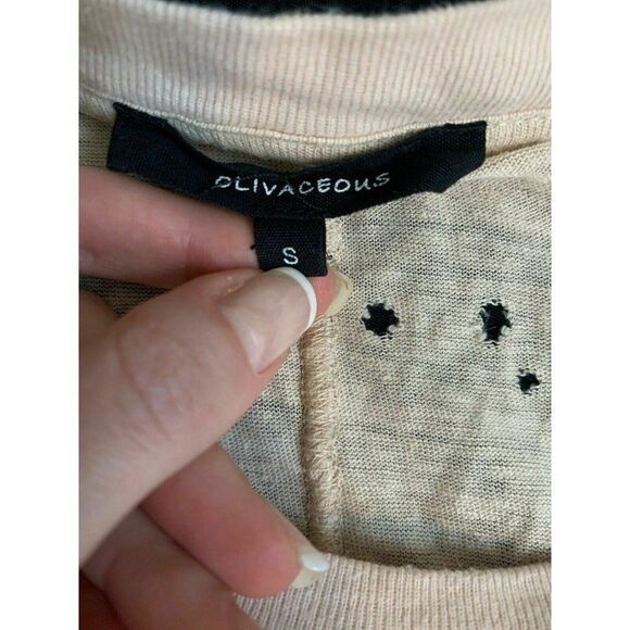 olivaceous Light Pink Short Sleeve Top T Shirt - Picture 5 of 6